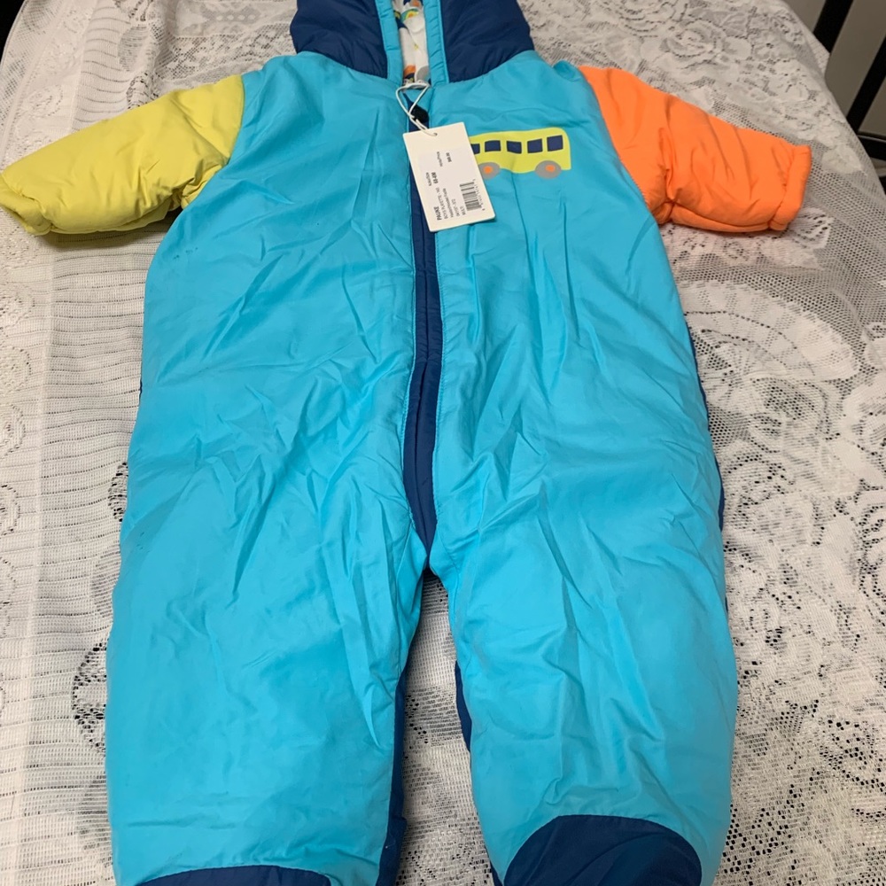 Pauke boys playette multi color with hooded/,footi